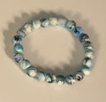 Blue Glass Bead Bracelet