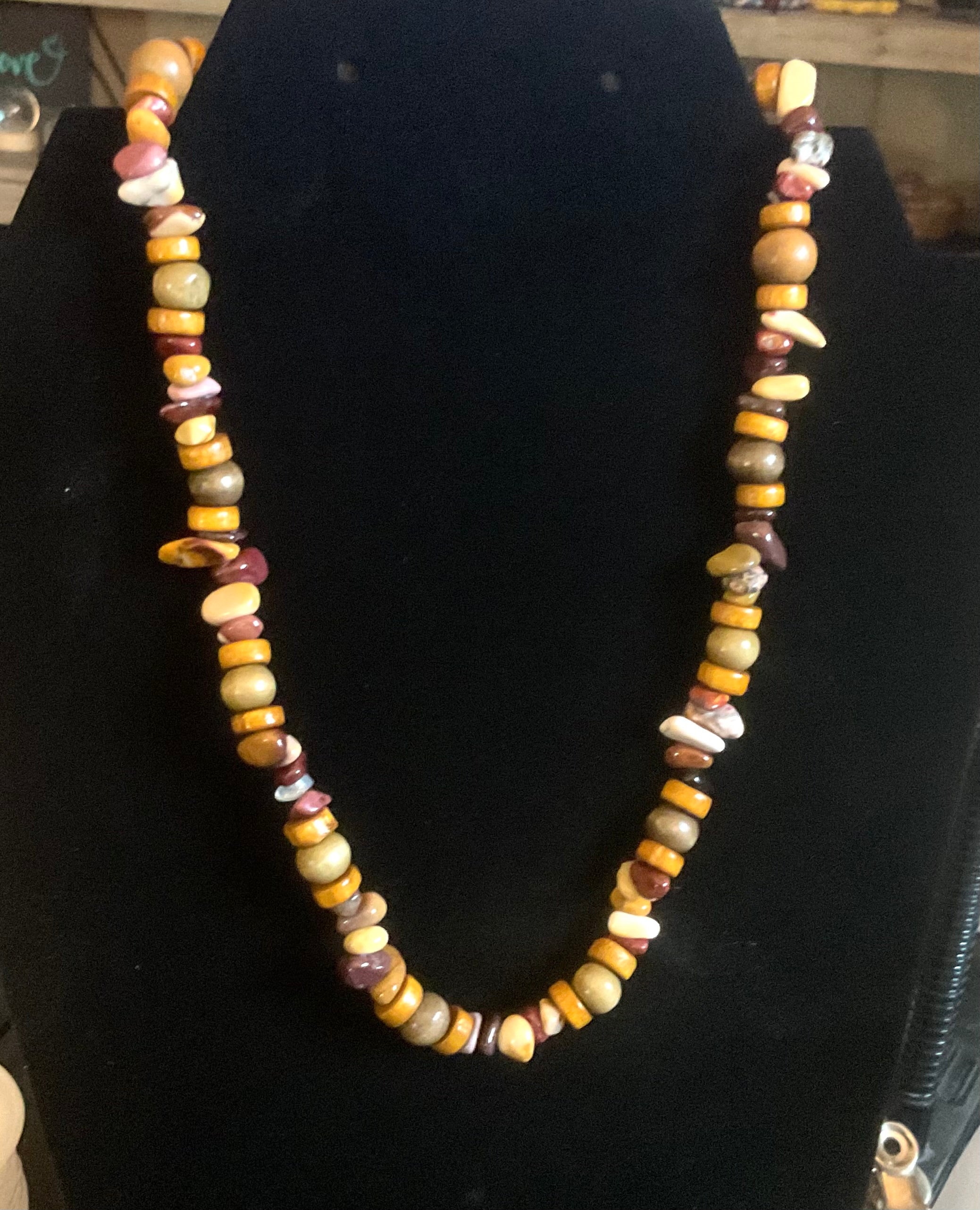 Multi Browns Tiger Eye Chips Necklace