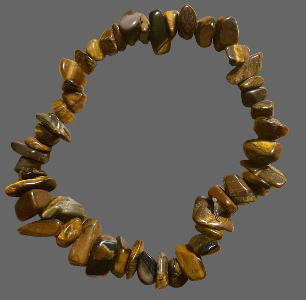 Dark Browns Shade of Tiger Eye Chips Bracelet