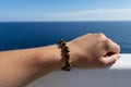 Tiger Eye Chip Stone & Silver Beaded Bracelet