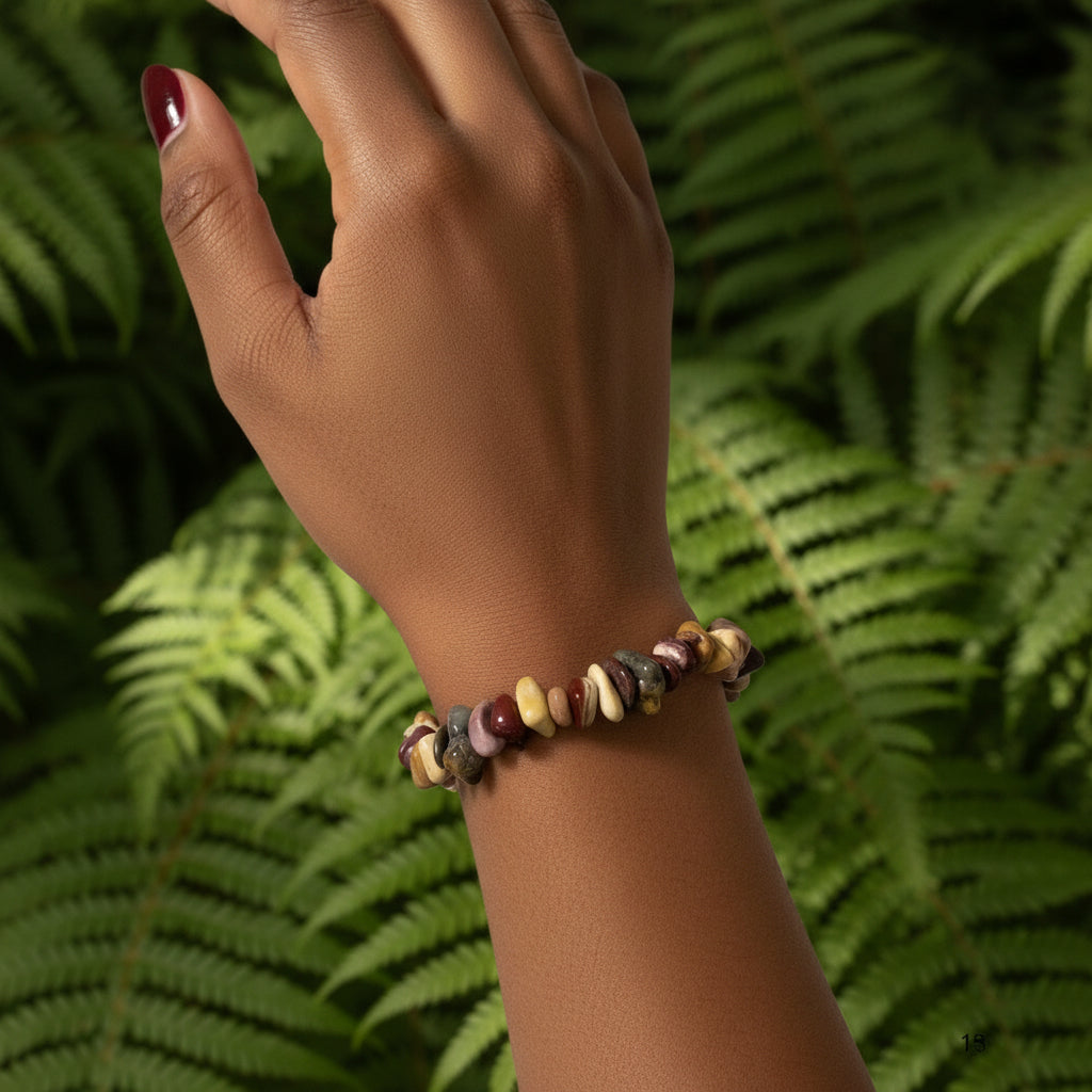 Tiger Eye Chip Slip-On Bracelet